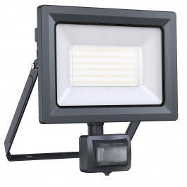 YONKERS ALUMINIUM PROJECTOR GREY LED 50W WITH MOTION SENSOR