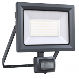 YONKERS ALUMINIUM PROJECTOR GREY LED 50W WITH MOTION SENSOR