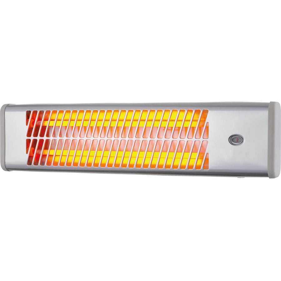 Bricocenter AL QUARZO QUINT 2 3 POTENZE 0,4/0,8/1,2 KW RADIANTE 90o IP24