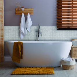 WHITE MOSAIC TILE STICKER 30X30