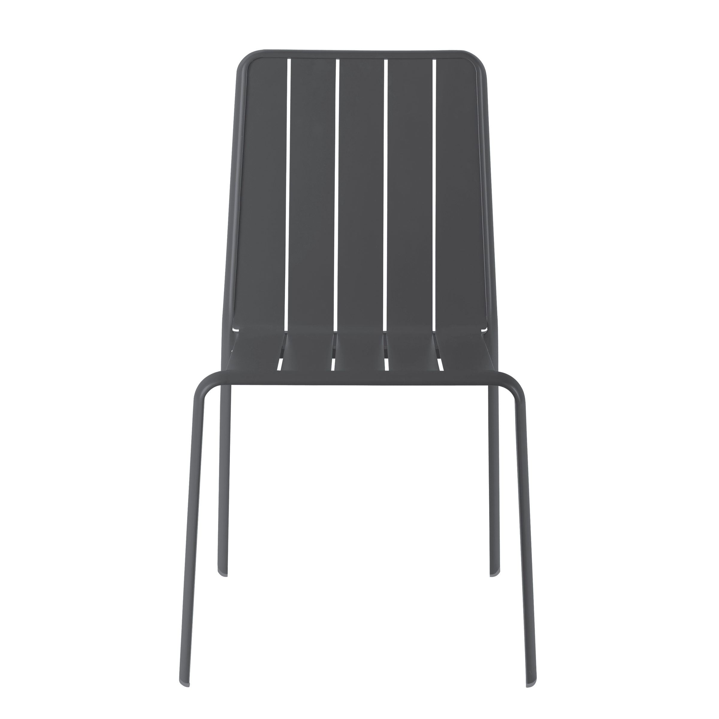 Naterial Idaho full aluminium dining chair in anthracite