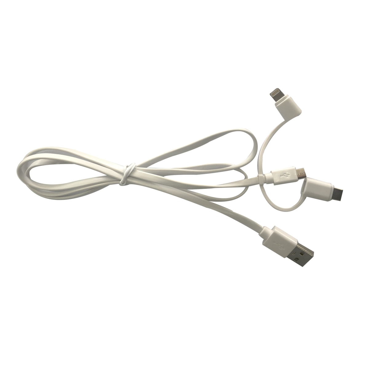 1MT MICRO USB / A TYPE USB CABLE + LIGHTNING + C TYPE USB ADAPTER