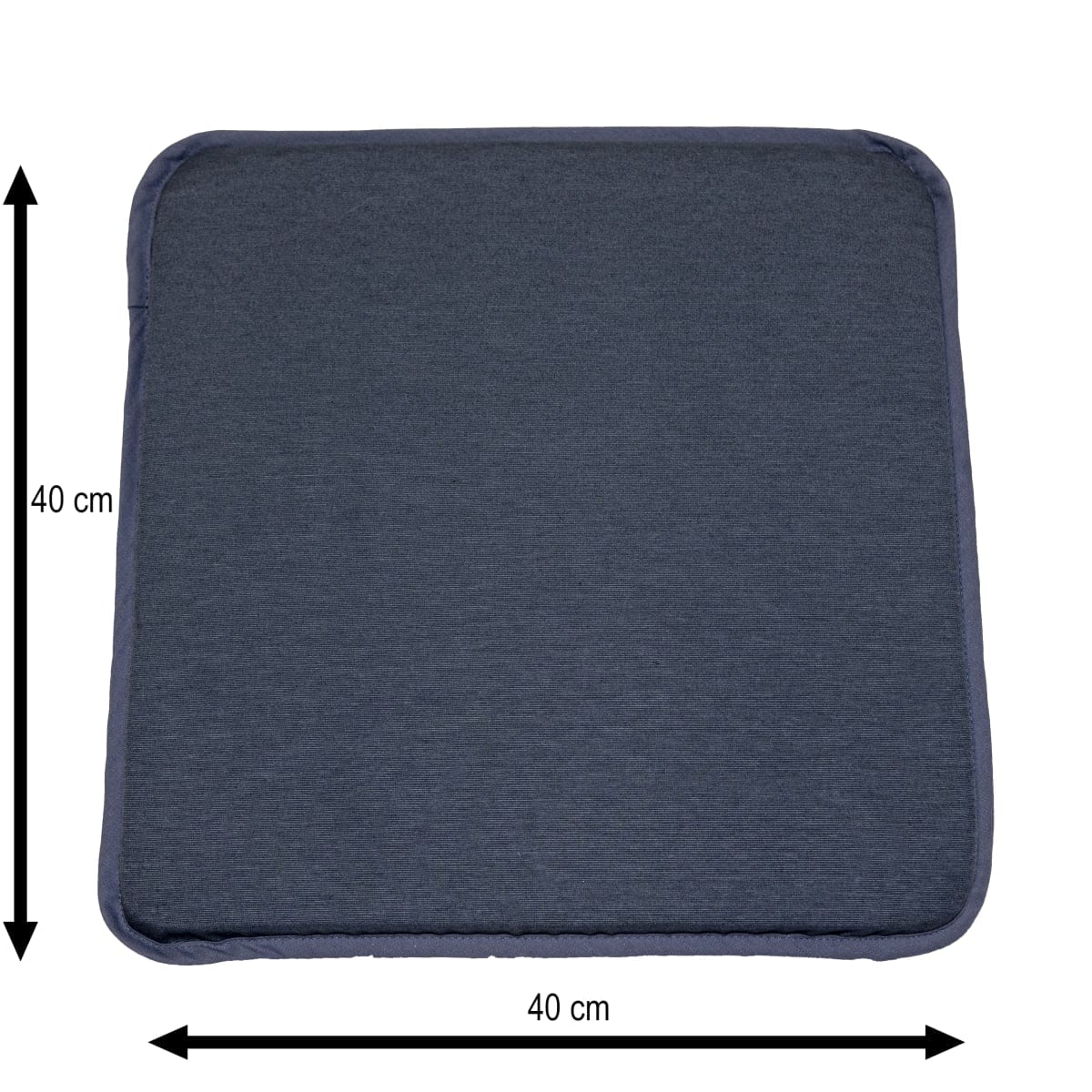 Bricocenter PARIS NATERIAL SEAT CUSHION 40X40X3 ANTHRACITE