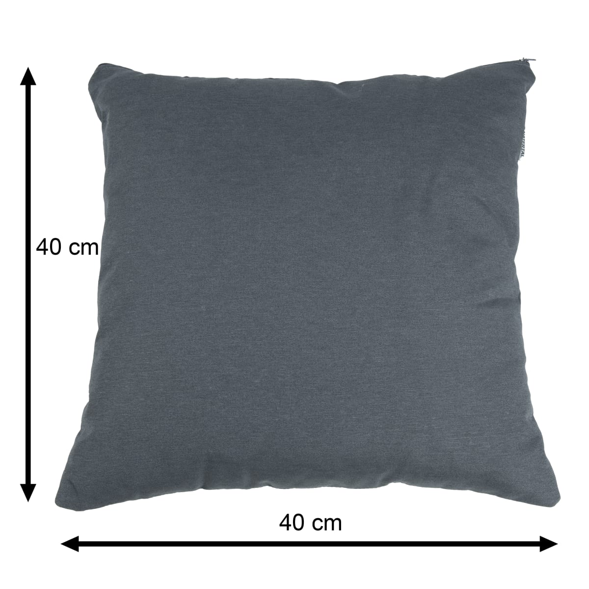 Bricocenter PARIS NATERIAL BACK CUSHION 40X40X8 ANTHRACITE