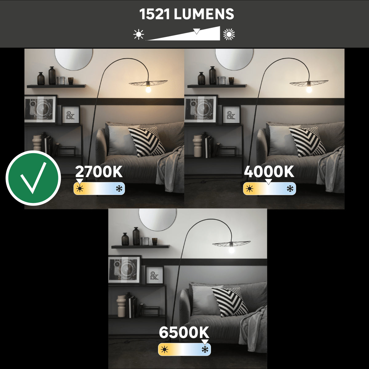 3 LED BULBS E27=100W DROP FROSTED WARM LIGHT