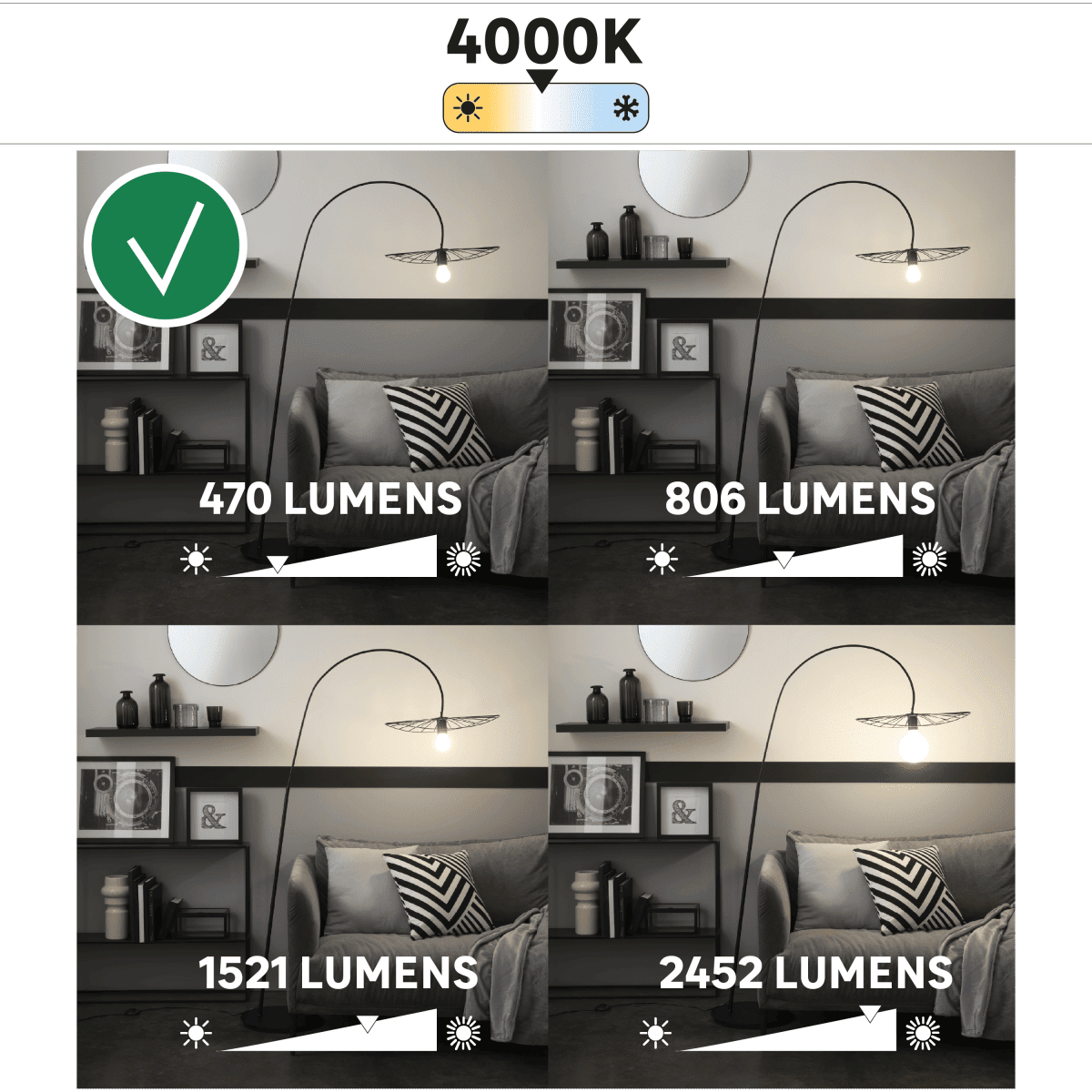 LED BULB E14 =40W FLAME TRANSPARENT NATURAL LIGHT