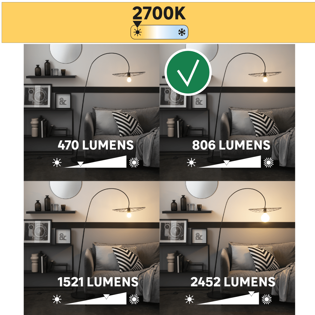 LED BULB E27=60W R80 WARM LIGHT