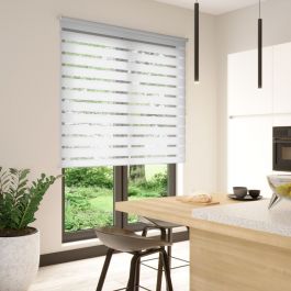 BOLERO ROLLER BLIND NIGHT&amp;DAY WHITE 120X250CM