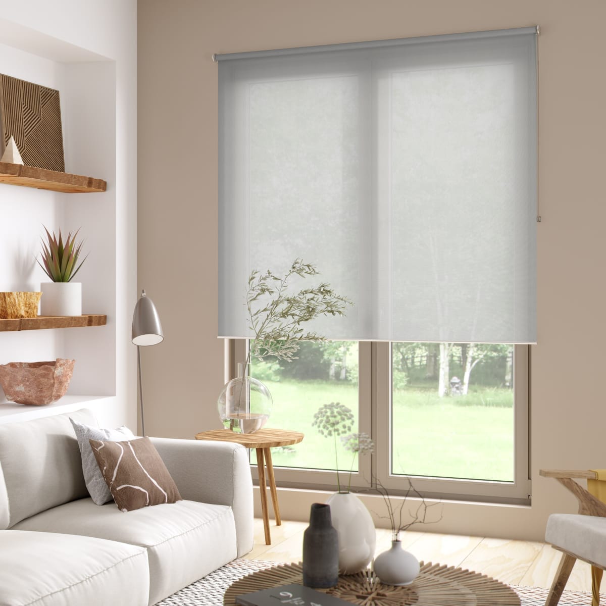 Bricocenter SAMBA GREY SMOKE FILTER ROLLER BLIND 120X250CM