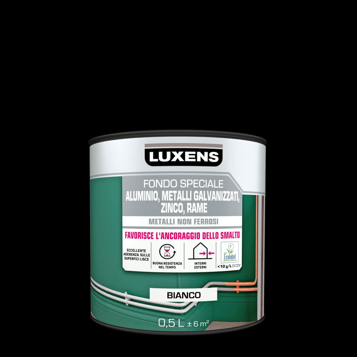 Bricocenter PRIMER FOR ALUMINIUM, ZINC, COPPER, GALVA STEEL 500ML LUXENS