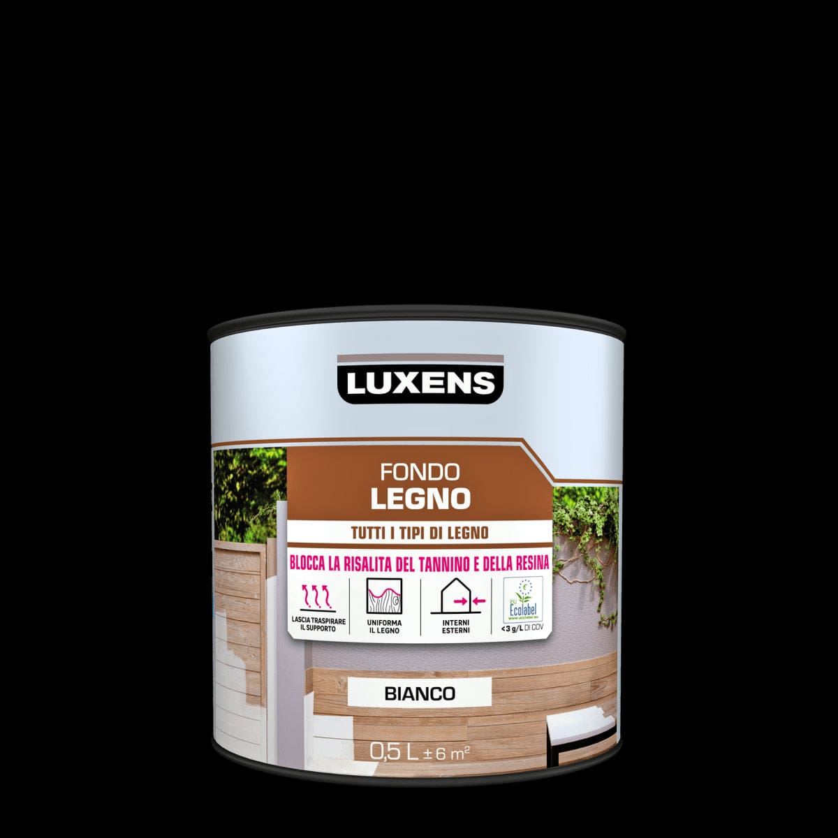 Bricocenter LUXENS INTERIOR/EXTERIOR WATER-BASED WOOD PRIMER 500ML