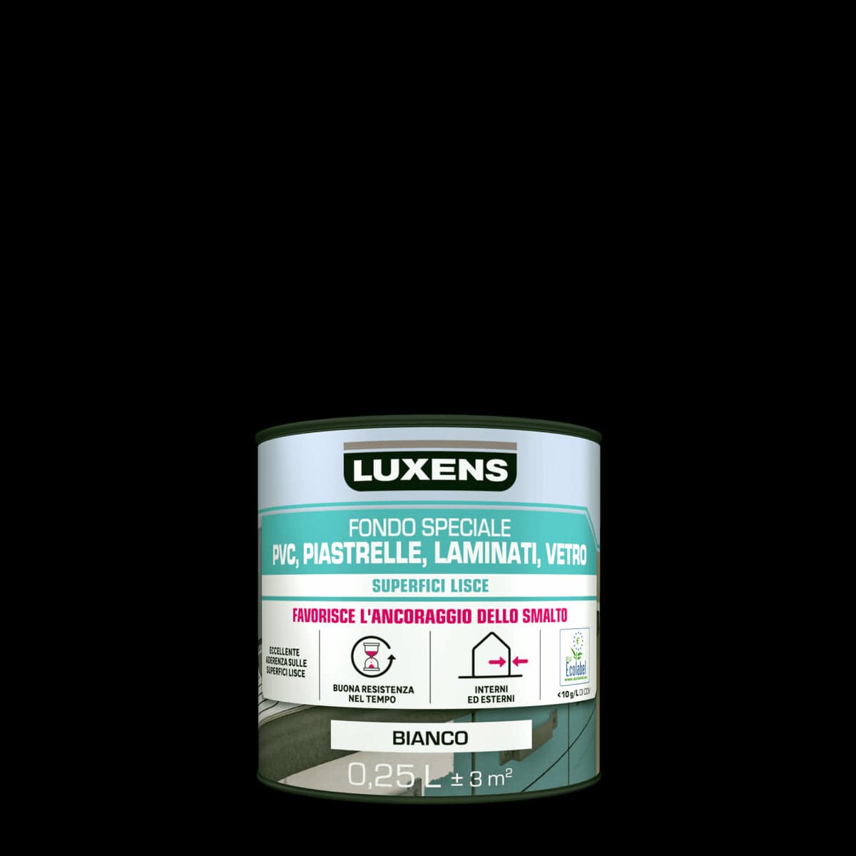 PRIMER FOR PVC, TILES, GLASS MELAMINE WATER-BASED 250ML LUXENS