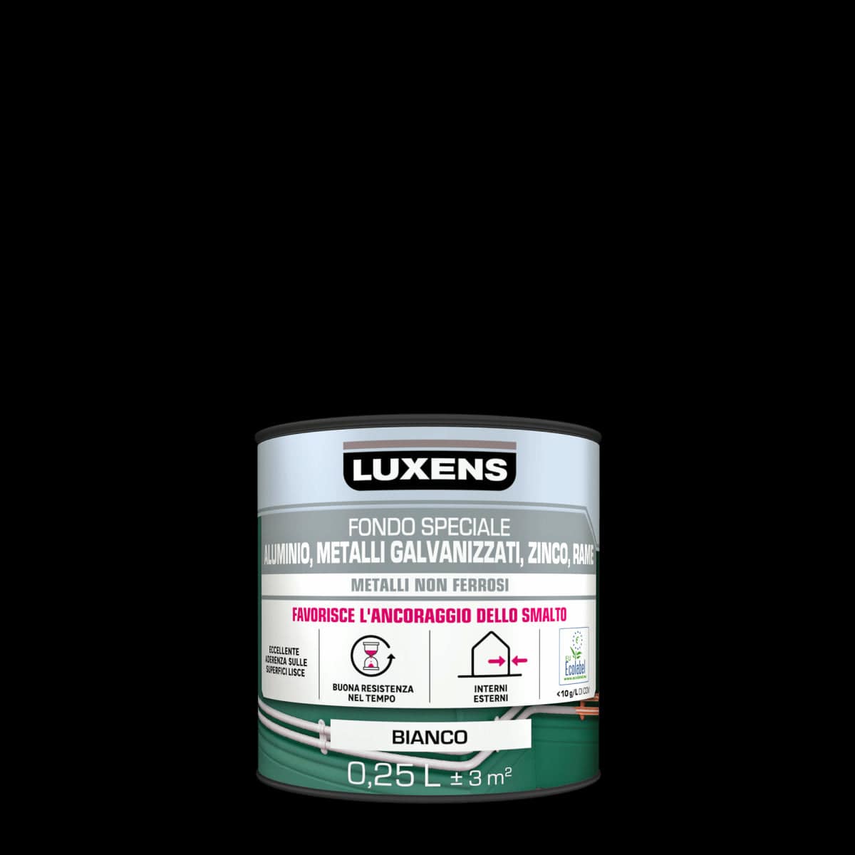 Bricocenter PRIMER FOR ALUMINIUM, ZINC, COPPER, GALVA STEEL WATER BASE LUXENS 250ML