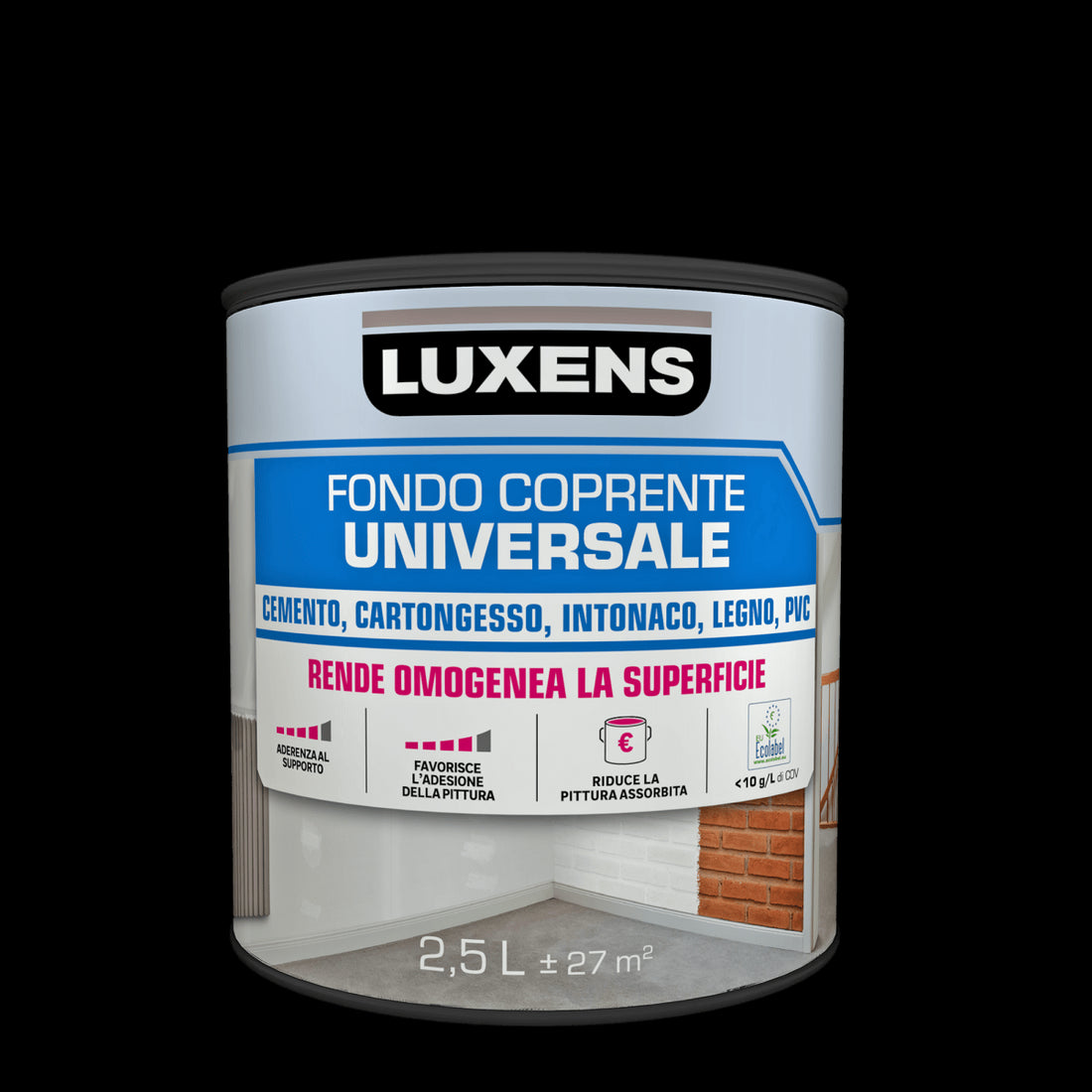 UNIVERSAL WATER-BASED PRIMER WHITE 2.5L LUXENS