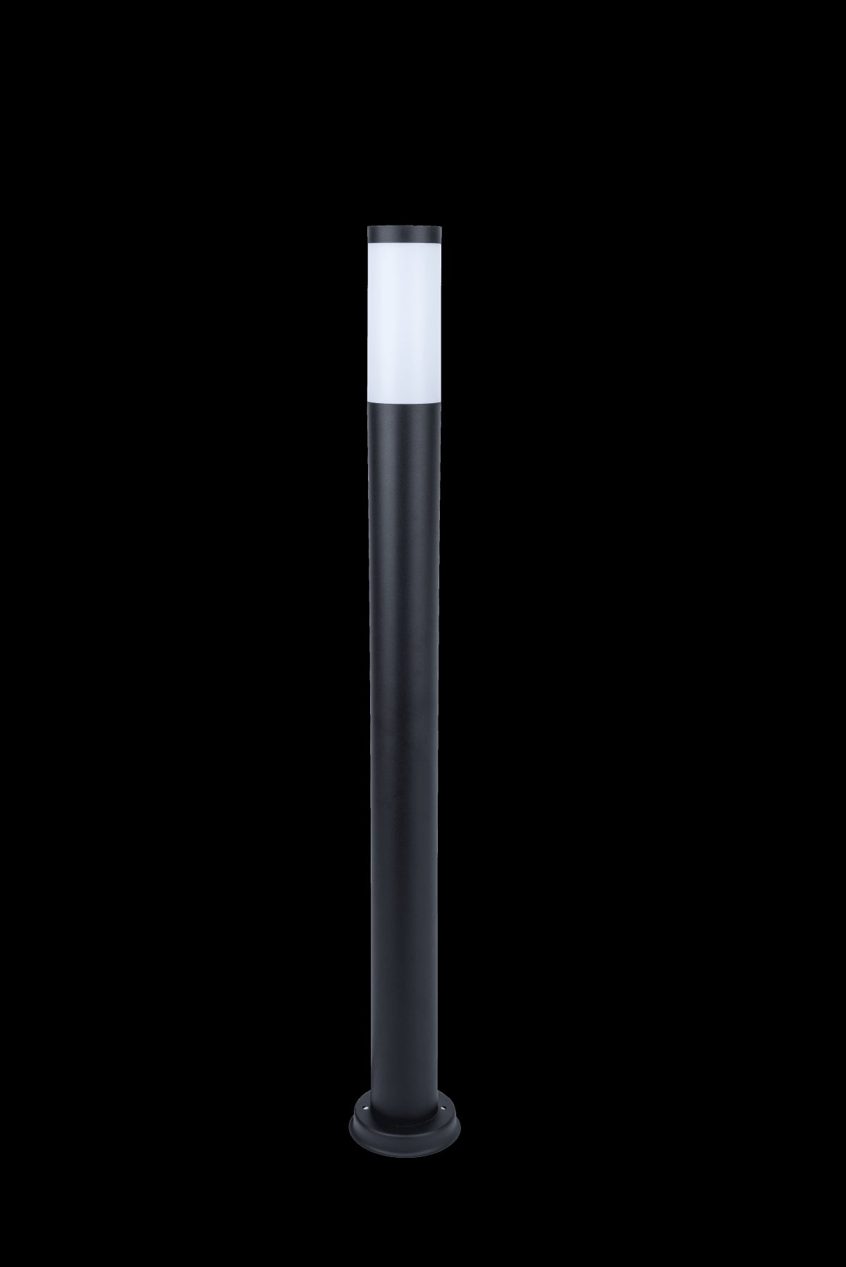 BLACK PLASTIC TRAVIS STREETLIGHT 100CM E27=40W IP44