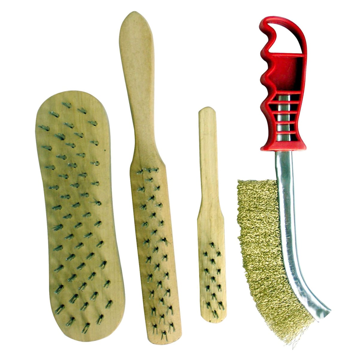 SET OF 4 METAL BRUSHES
