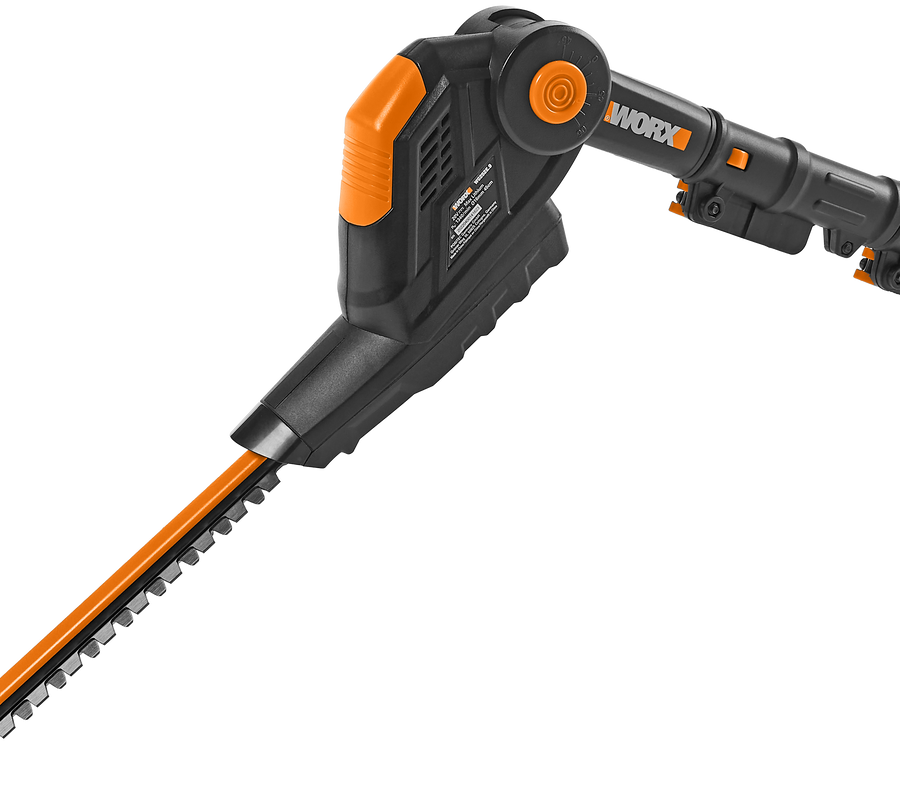 HEDGE TRIMMER WITH EXTENSION 3.6MT BATTERY OPERATED BLADE 45CM BATTERY AND CHARGE NOT INCLUDED