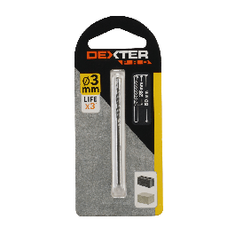 DEXTER PRO CONCRETE DRILL BIT DIAM. 3 MM, LENGTH 60 MM, CYLINDRICAL SHANK