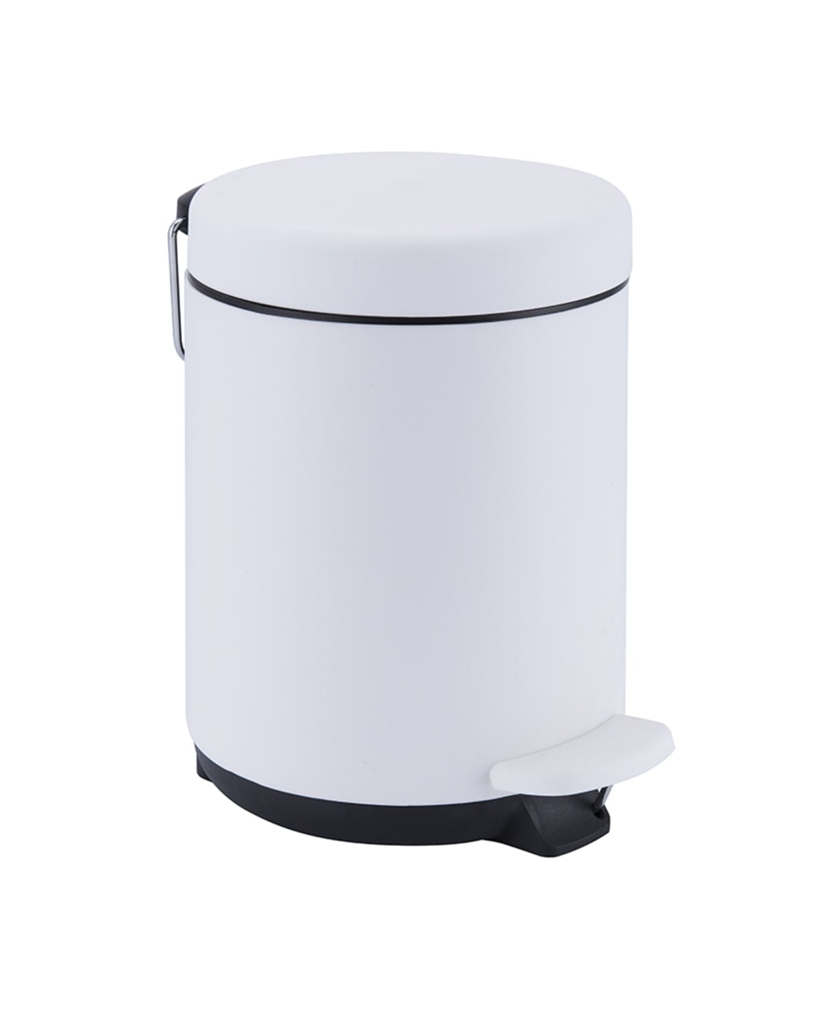 3LT WHITE PLASTIC DUSTBIN WITH PEDAL