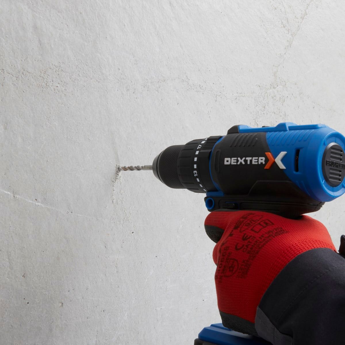 SET 8 DEXTER PRO CONCRETE DRILL BITS DIAM. 4-5-6-8-10 MM, CYLINDRICAL SHANK