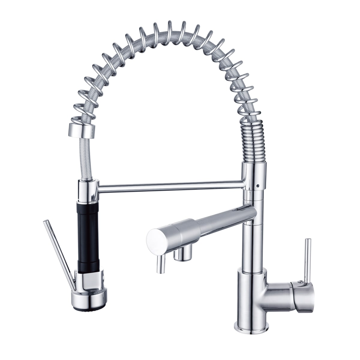 CANDY/ALAIN SPRING-LOADED SINK MIXER WITH CHROME HAND SHOWER