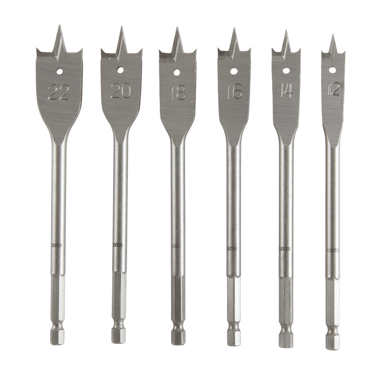 SET 6 MECHS FOR WOOD MIXED DIAMETERS.A