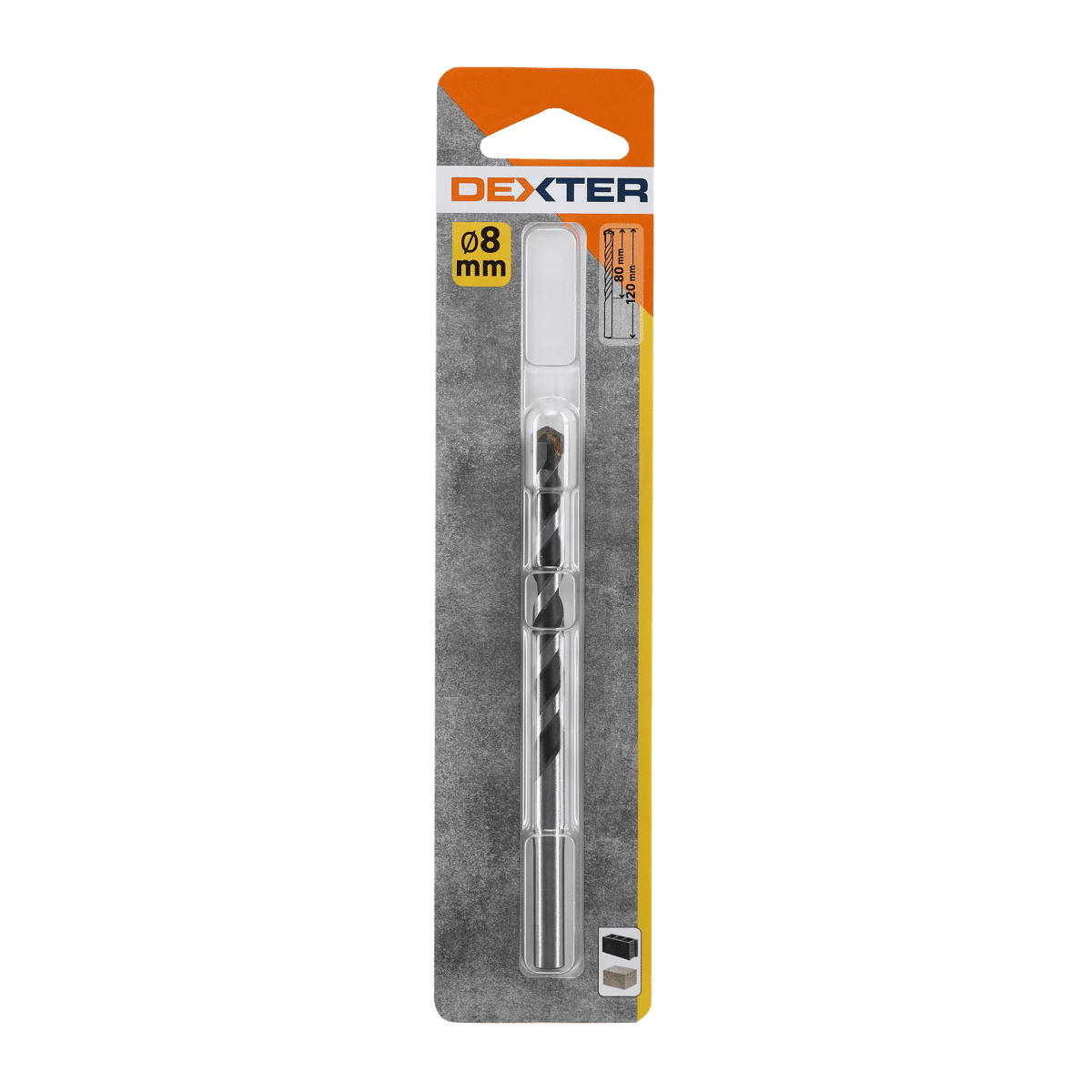 DEXTER WALL BIT DIAM 8MM. LENGTH