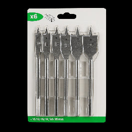 SET 6 MECHS FOR WOOD MIXED DIAMETERS.A