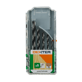 SET 5 DEXTER WOOD DRILL BITS MIXED DIAMETERS