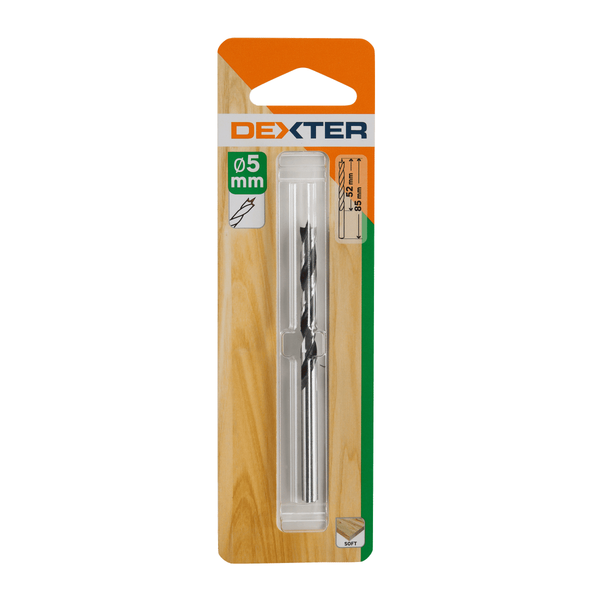 DEXTER WOOD DRILL BIT DIAM 5MM. LUNGHEZ
