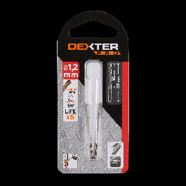 DEXTER PRO METAL DRILL BIT 1.2X38MM CYLINDRICAL SHANK 2 PIECES