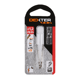 DEXTER PRO METAL DRILL BIT 1.2X38MM CYLINDRICAL SHANK 2 PIECES