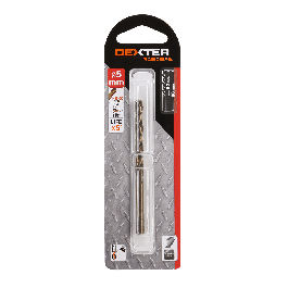 DEXTER PRO METAL DRILL BIT 5X86MM CYLINDRICAL SHANK