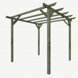 SINGLE BEAM PERGOLA 300X400 CM IMPR. FSC