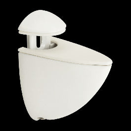 SET OF 2 BRACKETS FOR GLASS CLIP SHELVES 3-6MM WHITE