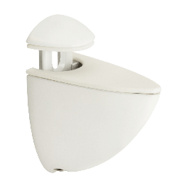 SET OF 2 BRACKETS FOR GLASS CLIP SHELVES 3-6MM WHITE