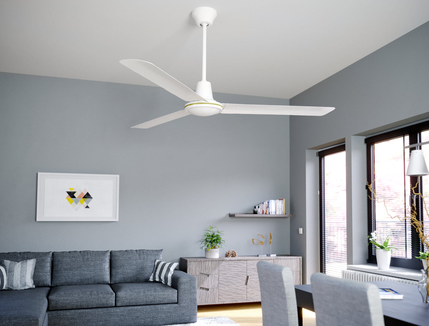Bricocenter VENTILATORE DA SOFFITTO ACORES 3 PALE D142 SENZA LUCE BIANCO