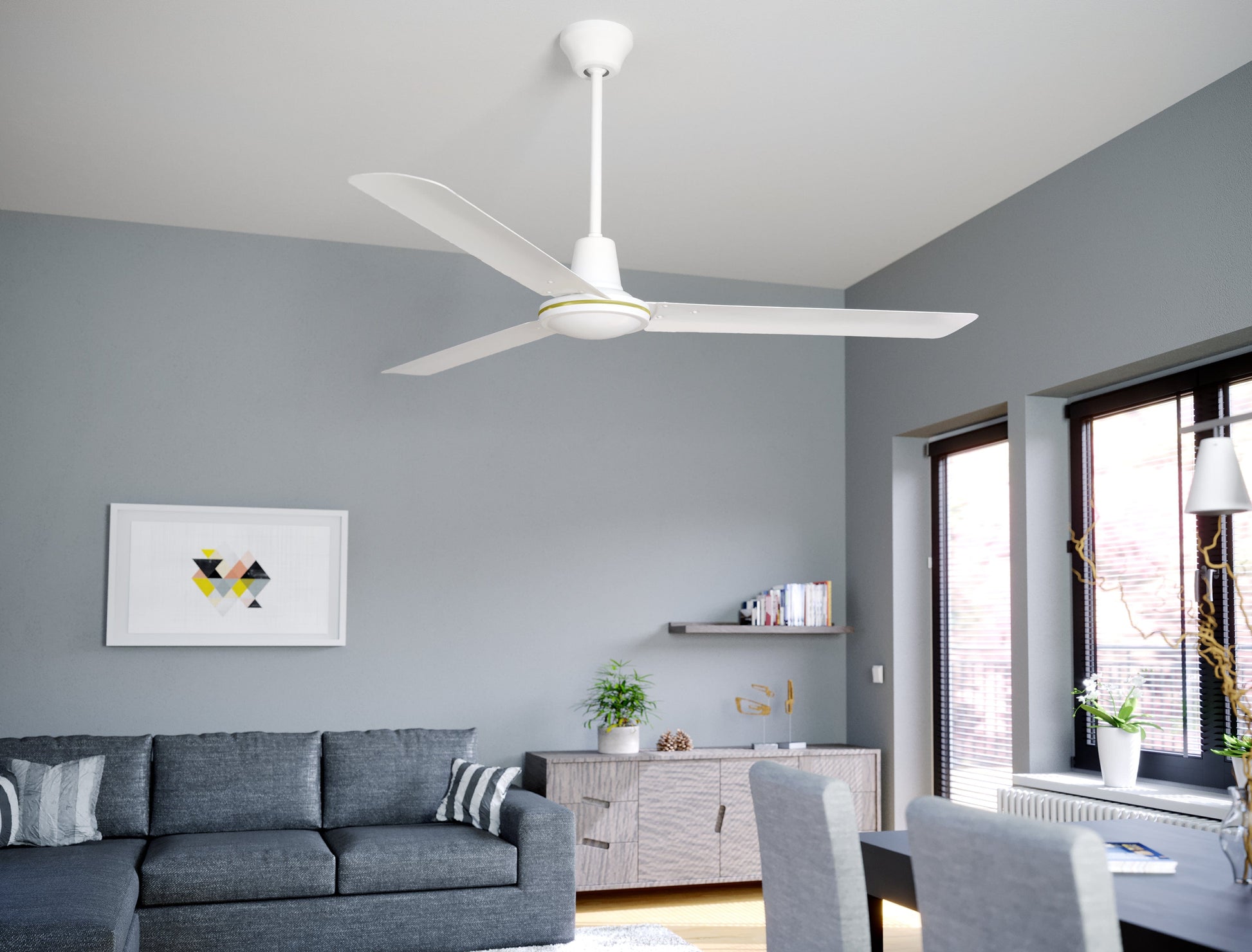 Bricocenter VENTILATORE DA SOFFITTO ACORES 3 PALE D142 SENZA LUCE BIANCO
