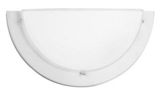 Bricocenter APPLIQUE ICEBERG VETRO E METALLO BIANCO 29X14x8.5CM E27=60W
