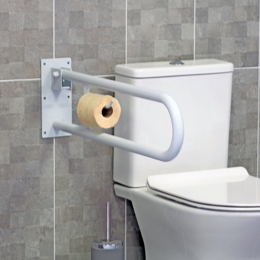 Bricocenter SAFETY BAR SPACE SENSEA WC D 30MM L 73 CM STAINLESS STEEL WHITE 120 KG