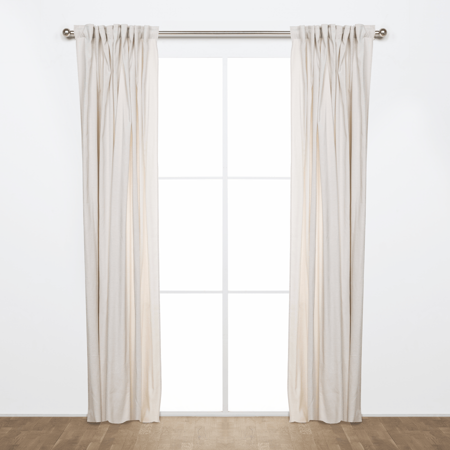 Bricocenter CAROL WHITE OPAQUE CURTAIN 200X280 CM WEBBING AND CONCEALED HANGING LOOP