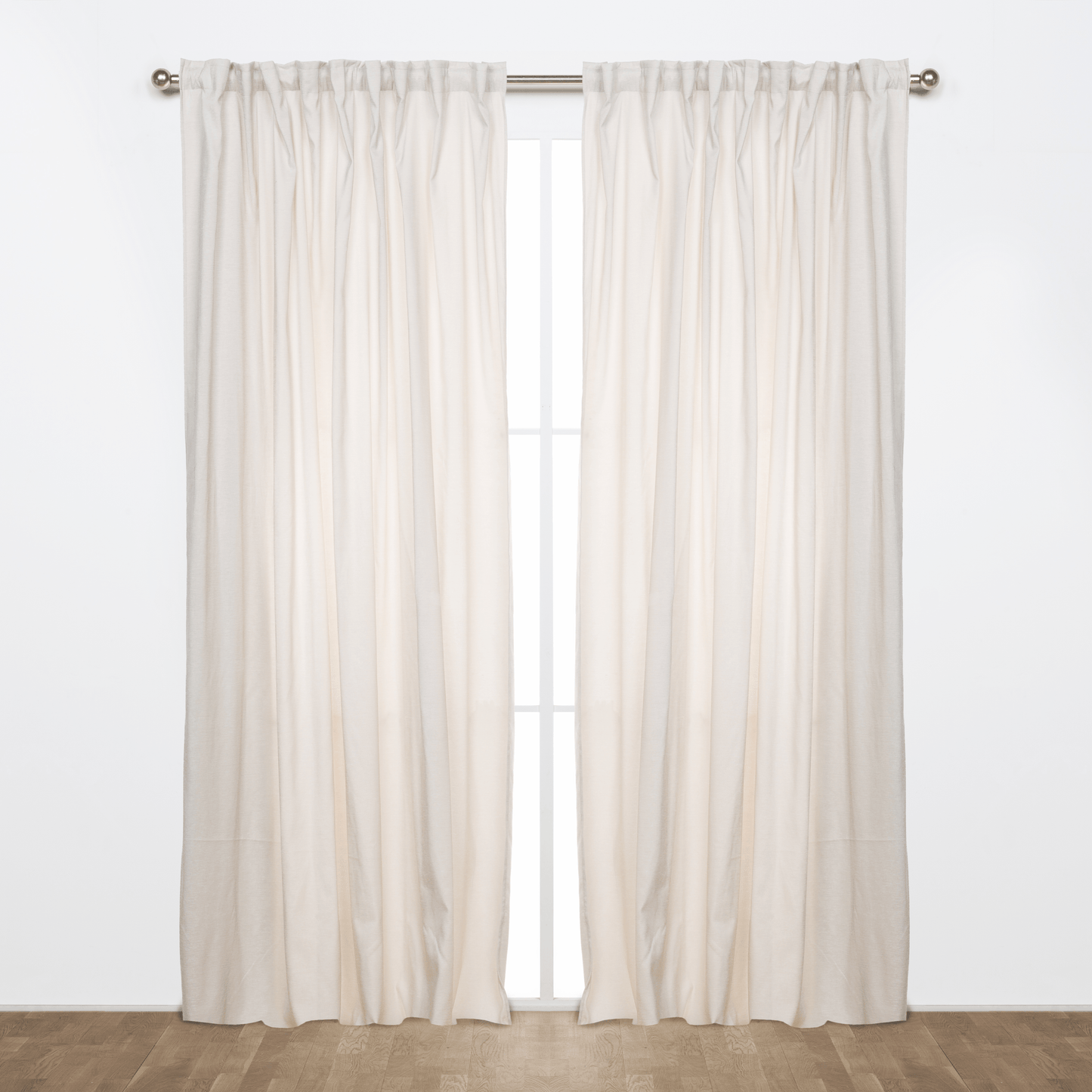 CAROL WHITE OPAQUE CURTAIN 200X280 CM WEBBING AND CONCEALED HANGING LOOP