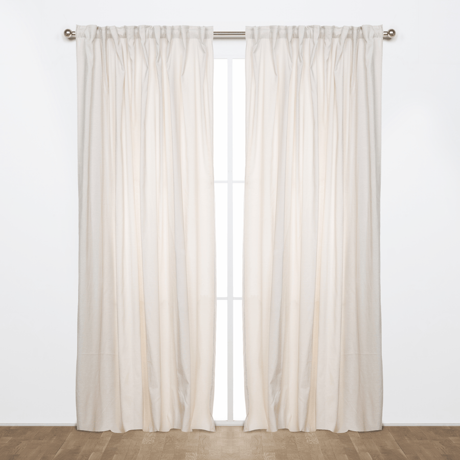 Bricocenter CAROL WHITE OPAQUE CURTAIN 200X280 CM WEBBING AND CONCEALED HANGING LOOP