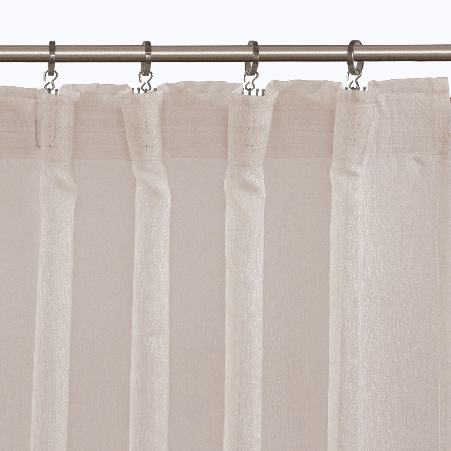 Bricocenter BEIGE SOFTY FILTER CURTAIN 200X280 CM WITH CONCEALED LOOP AND WEBBING