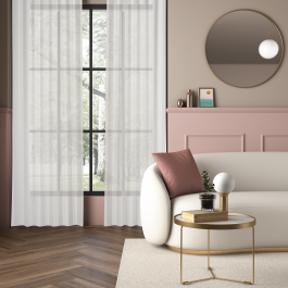 SOFTY GREY FILTER CURTAIN 200X280 CM WITH CONCEALED LOOP AND WEBBING