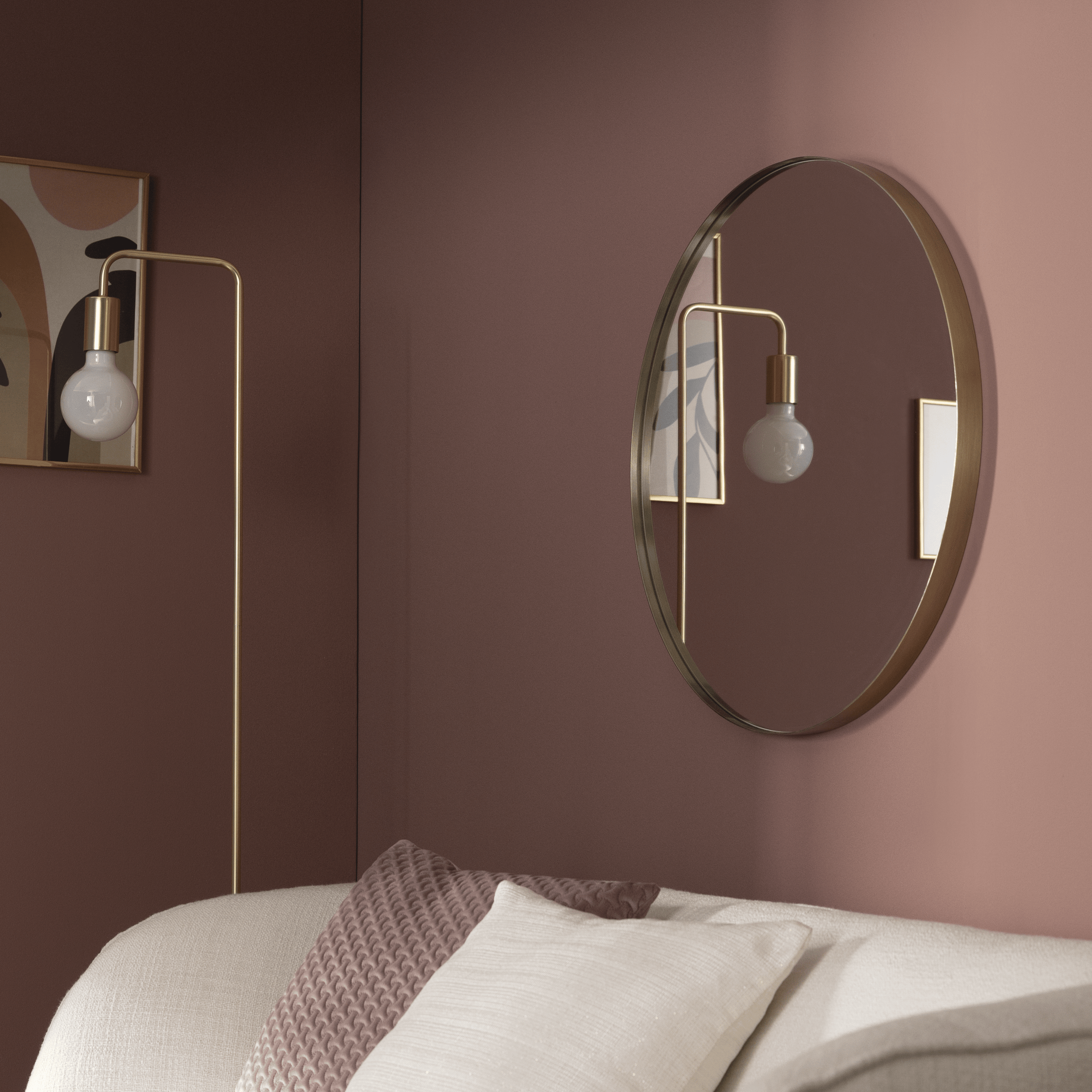 Bricocenter GLAM D60 GOLD METAL MIRROR