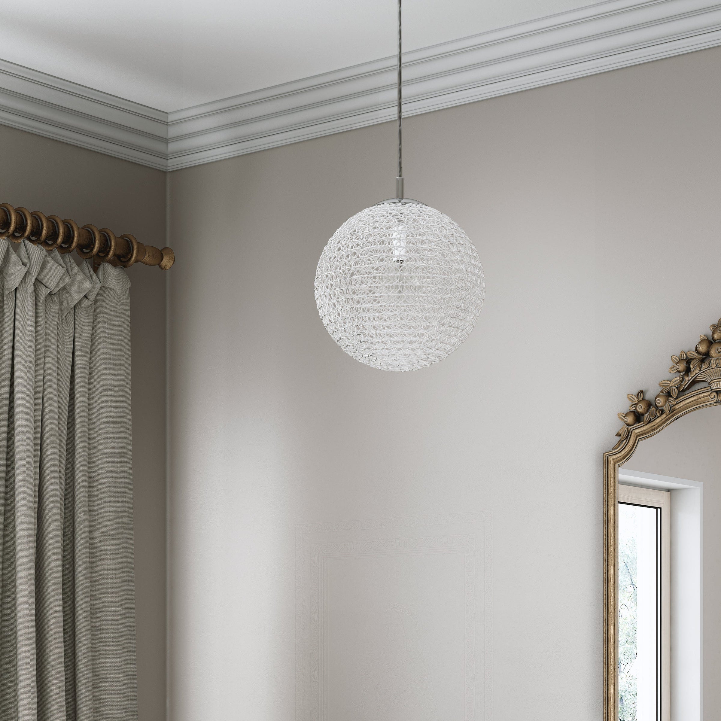 Bricocenter LAMPADARIO VIDIK PLASTICA BIANCO D30 E27=60W