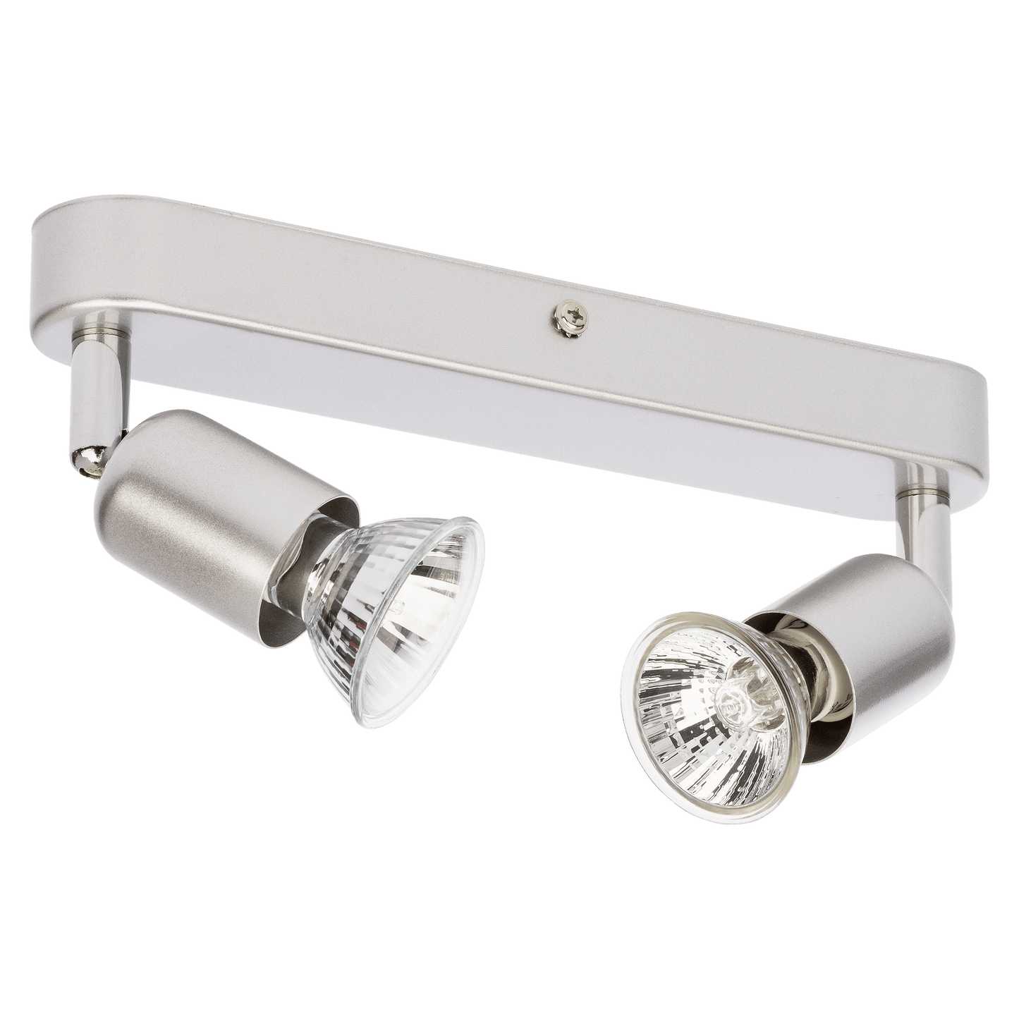 Bricocenter BASIC METAL SPOTLIGHTS SILVER 2XGU10=50W