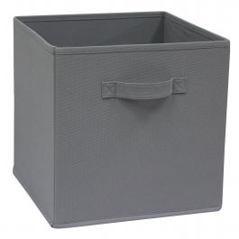 KUB SPACEO BASKET W31xD31xH31CM IN FABRIC COLOUR GREY