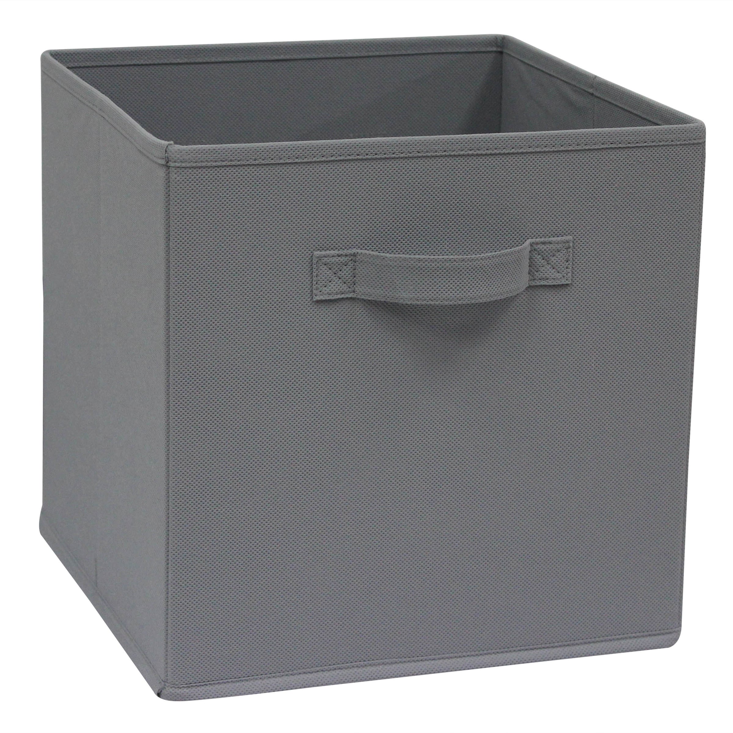 KUB SPACEO BASKET W31xD31xH31CM IN FABRIC COLOUR GREY